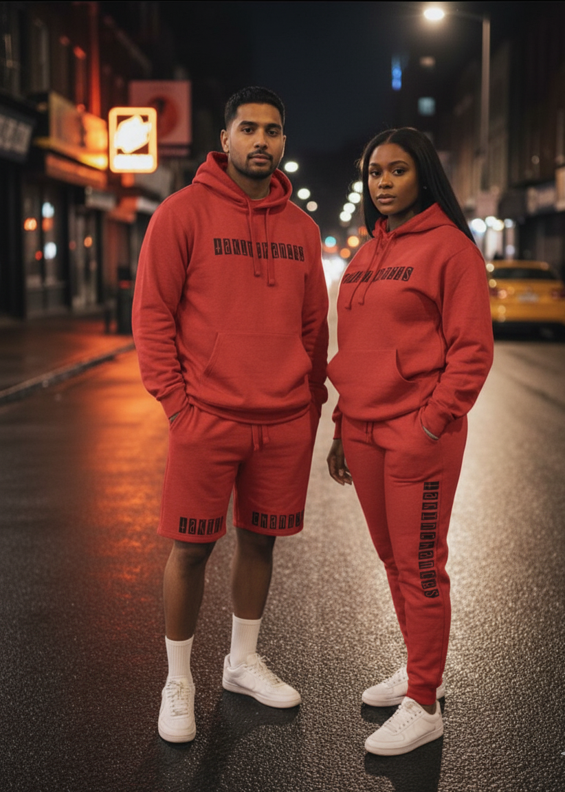 Taking Chances Red Short Set