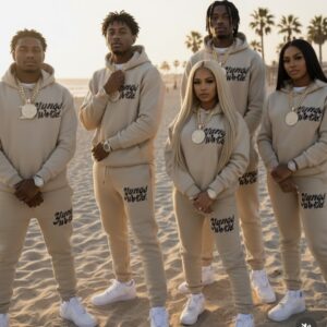 YungsWorld Sand Oversized Unisex Two-Piece Set