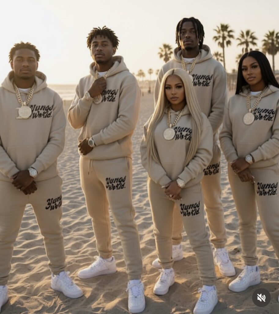 YungsWorld Sand Oversized Unisex Two-Piece Set